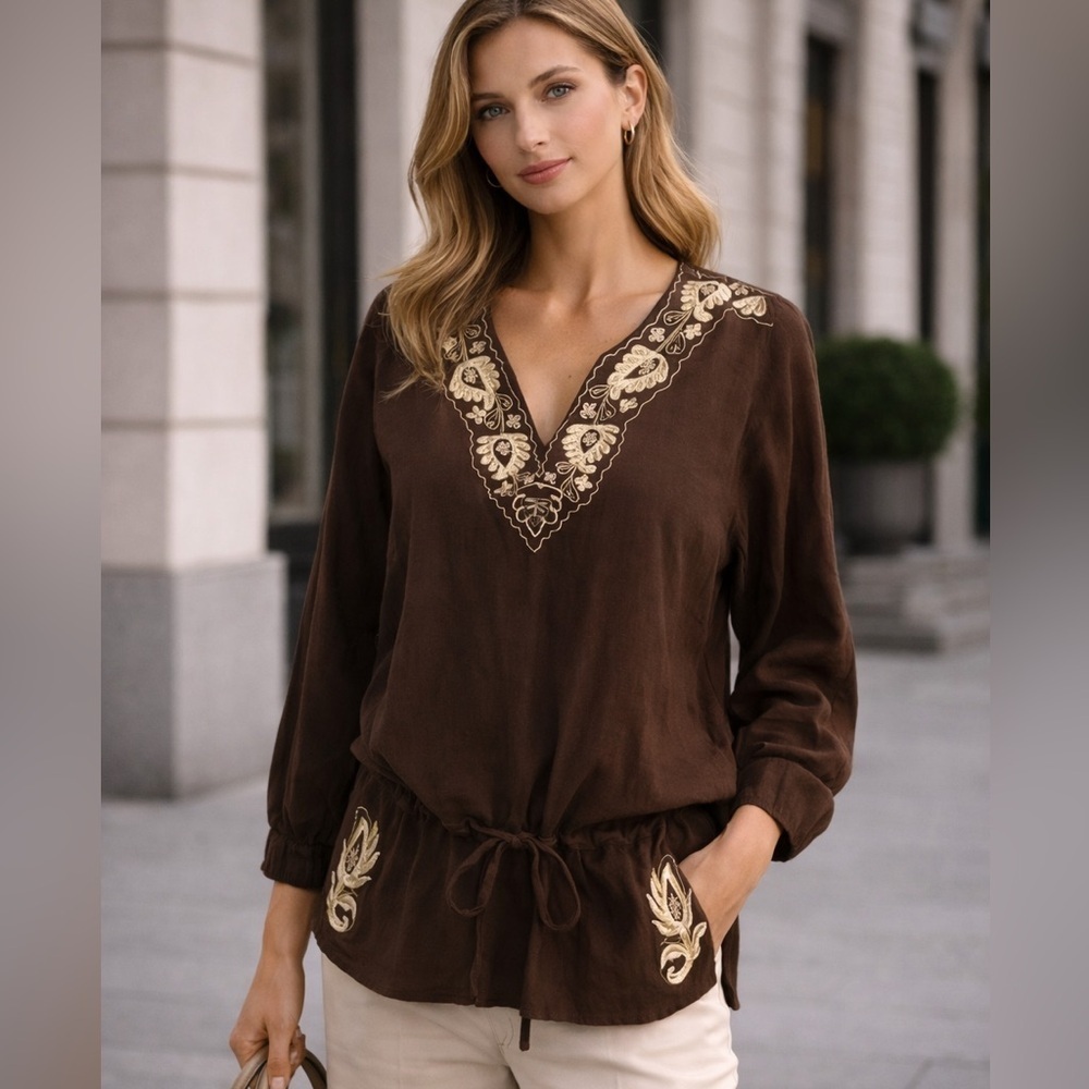Joie silk blouse size M